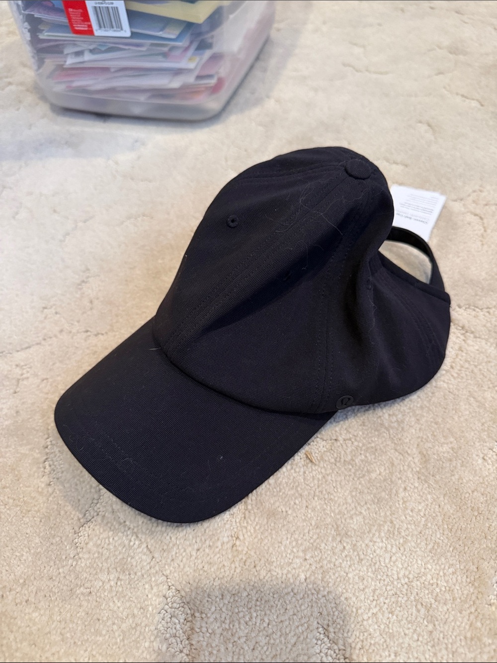 Lululemon Black Baseball Cap